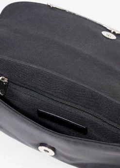 bonprix bonprix Bolso clutch con decoración de pedrería Negro Clearance
