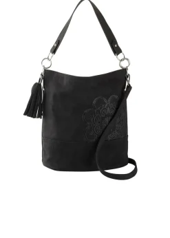 bonprix bonprix Bolso de mano con bordado Negro Online