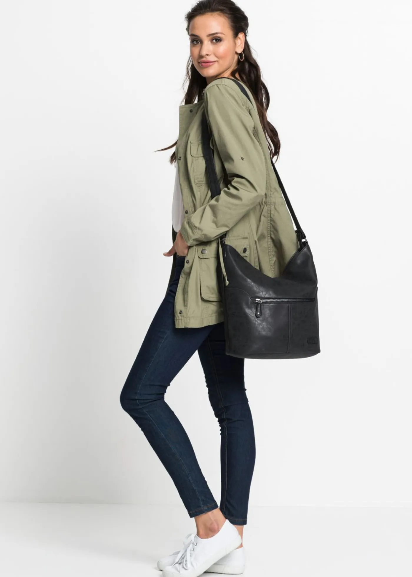 bonprix bonprix Bolso de mano con correa intercambiable Negro Sale