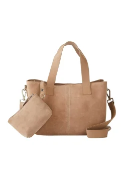 bonprix bonprix Bolso de mano de ante Camel Online