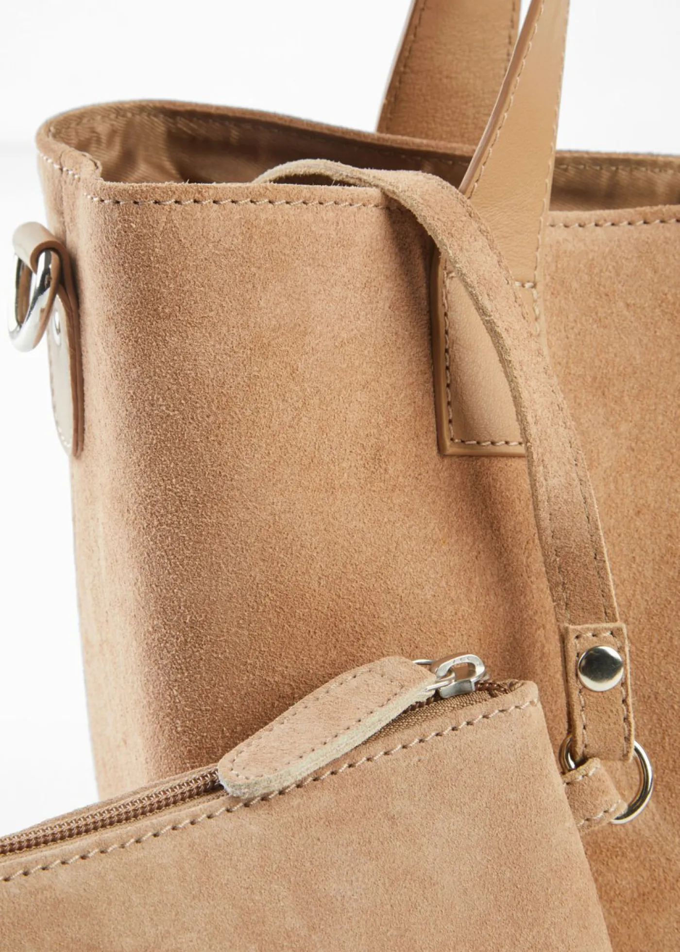 bonprix bonprix Bolso de mano de ante Camel Online
