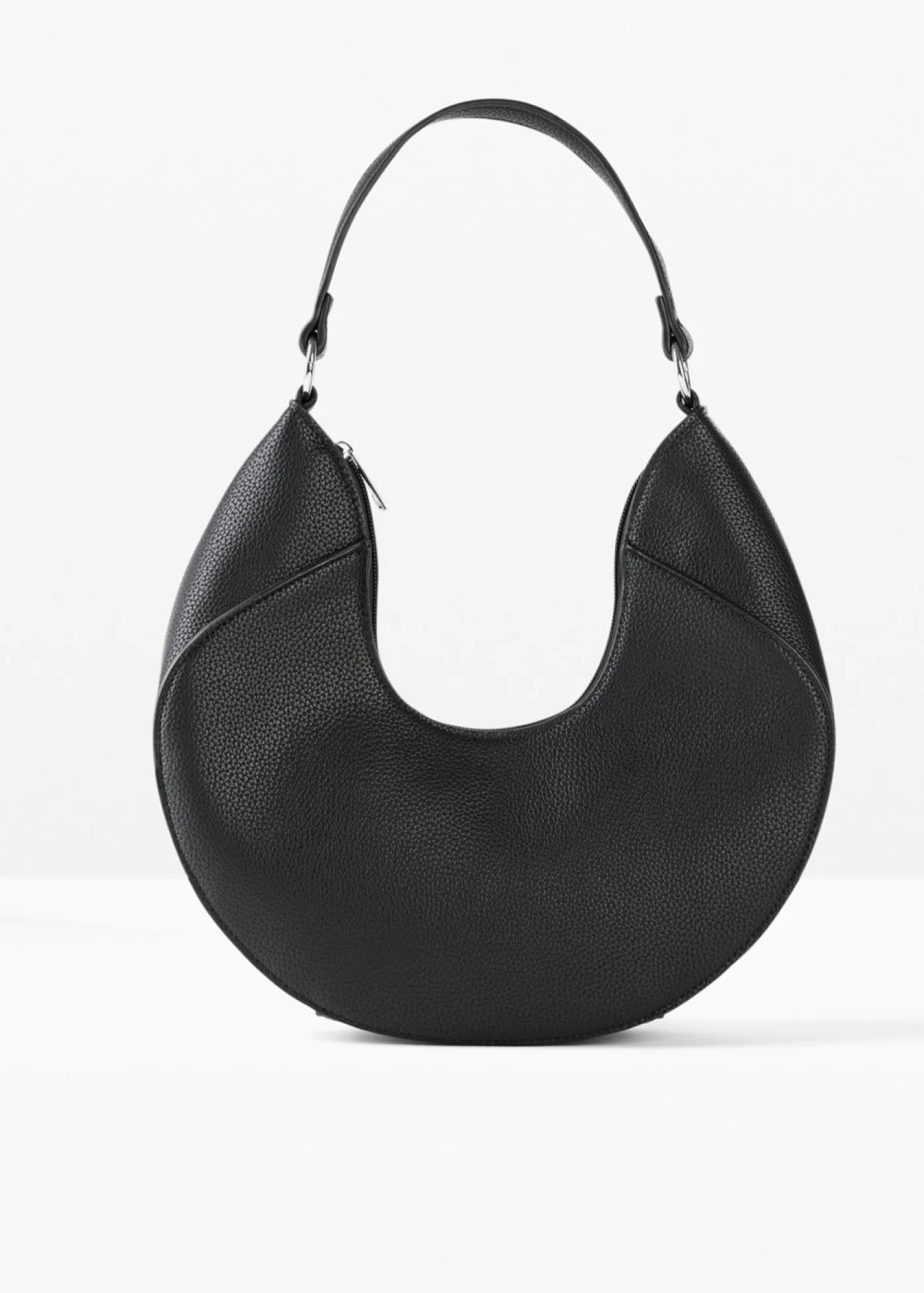 bonprix bonprix Bolso de mano de forma redondeada Negro New