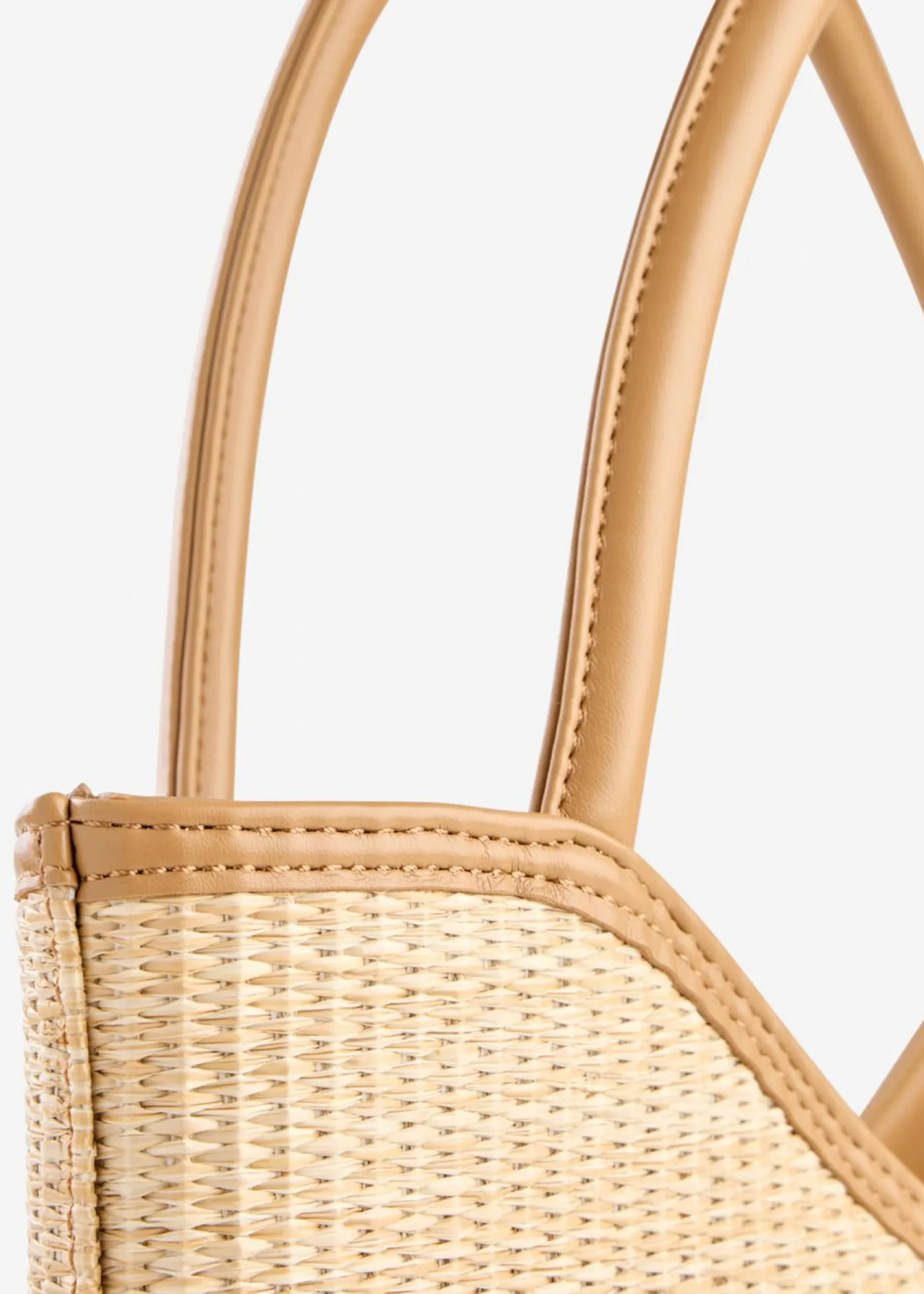 bonprix bonprix Bolso shopper con aspecto de paja Crudo Outlet