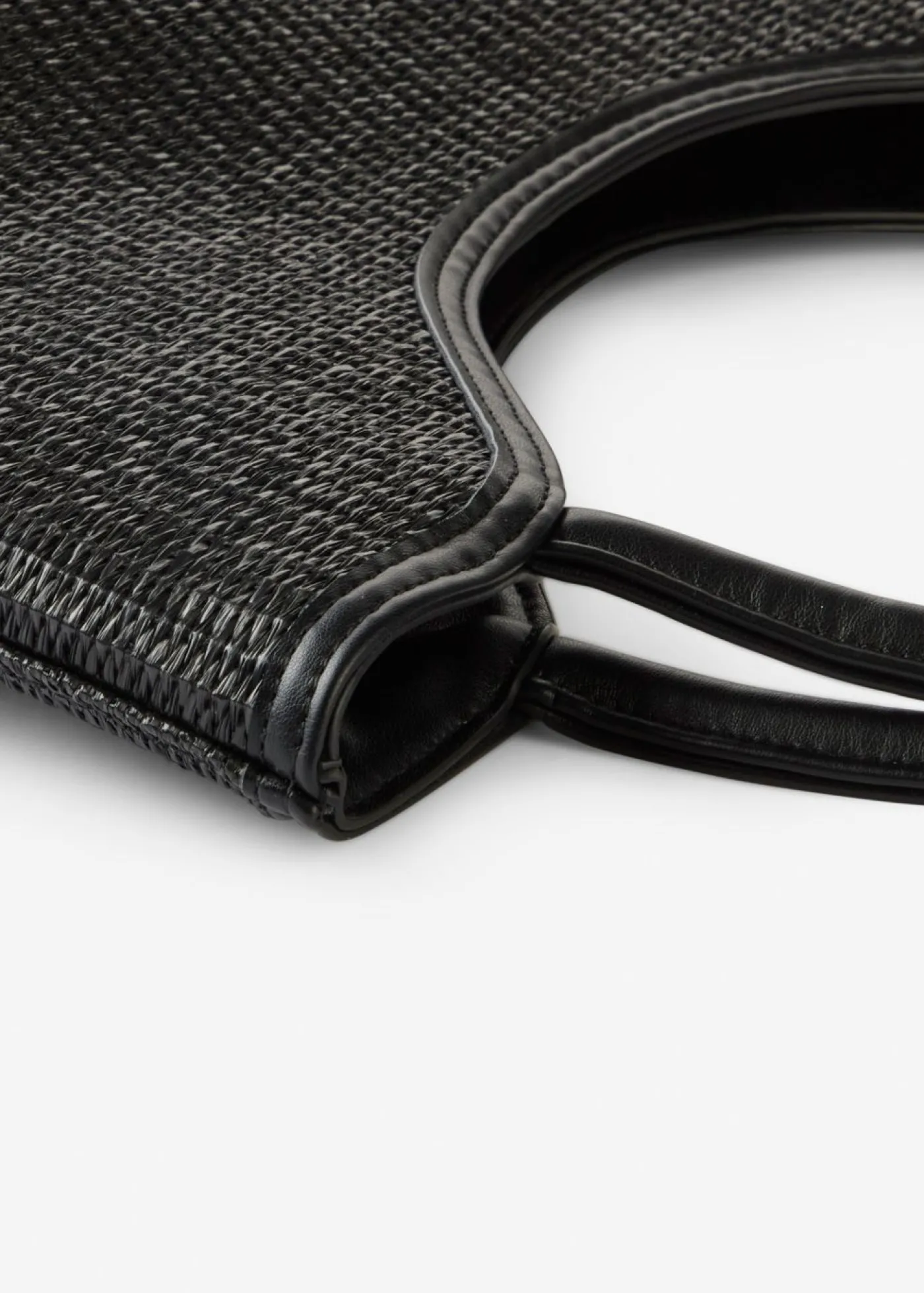 bonprix bonprix Bolso shopper con aspecto de paja Negro New