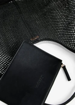 bonprix bonprix Bolso shopper de malla Negro New
