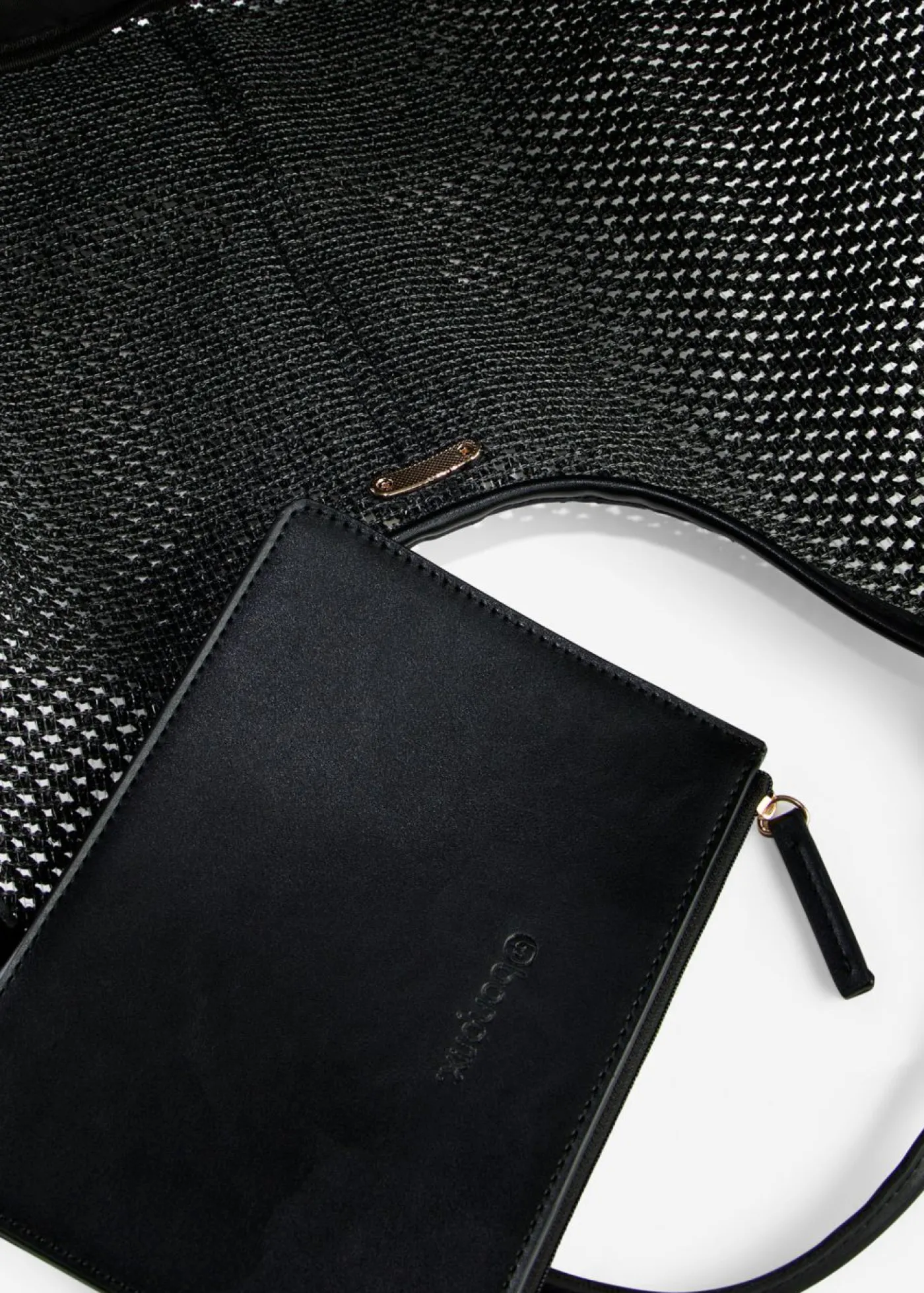 bonprix bonprix Bolso shopper de malla Negro New