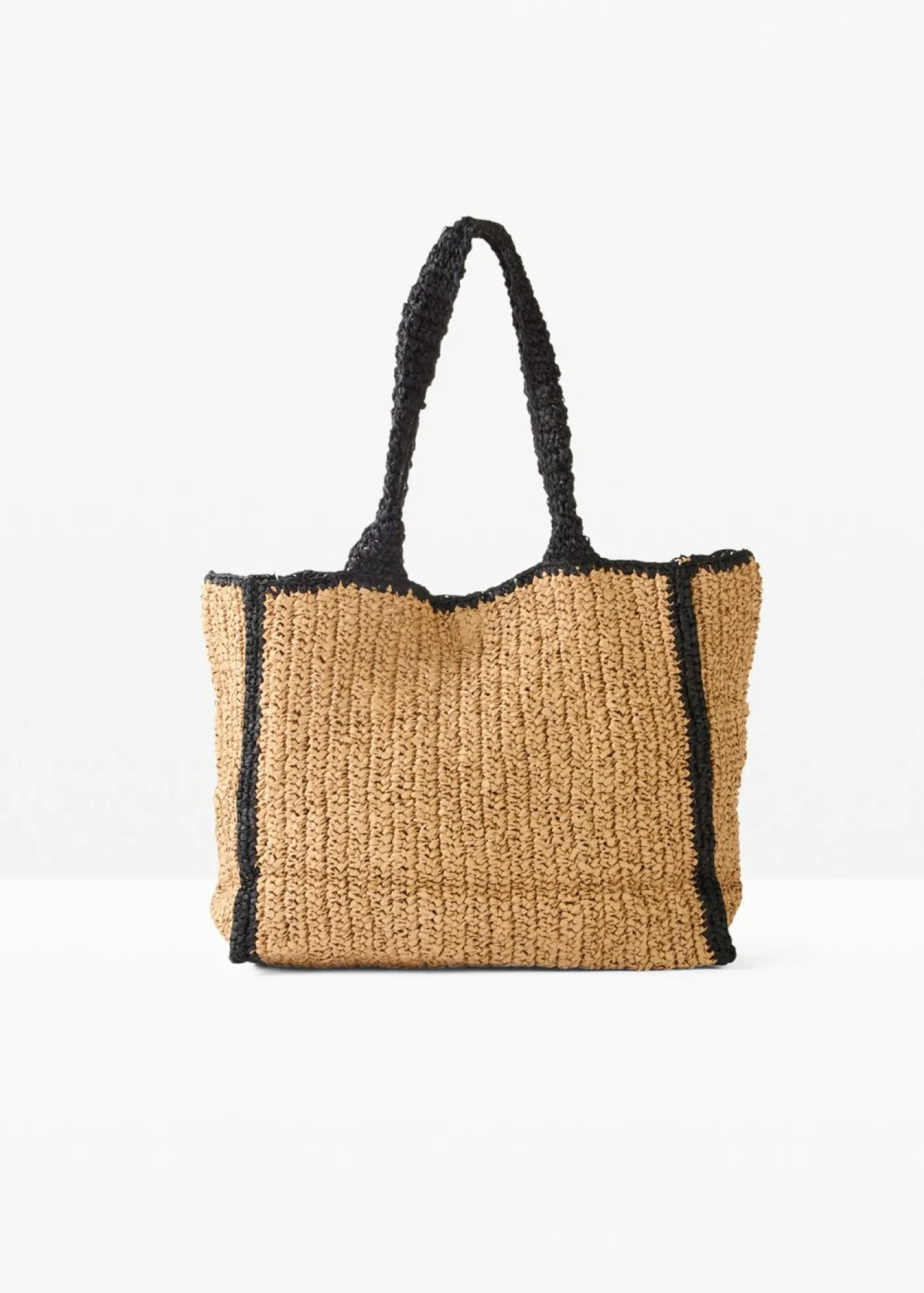 bonprix bonprix Bolso shopper de paja Crudo + negro Best