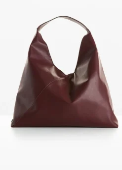 bonprix bonprix Bolso shopper suave de tamaño XXL rojo burdeos Hot
