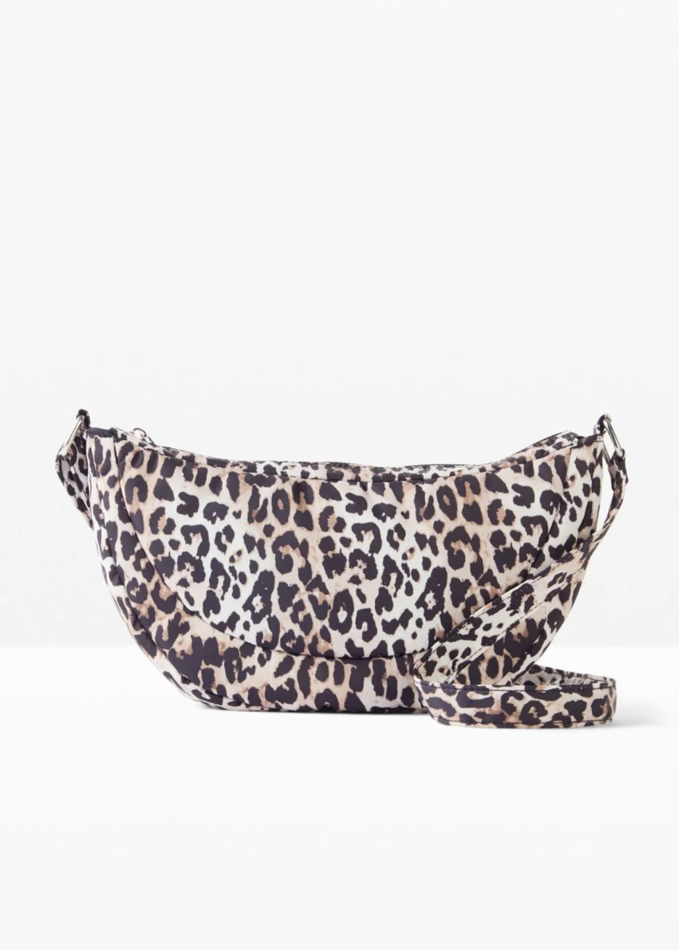 bonprix bonprix Bolso tipo bandolera de nailon con estampado de leopardo estampado de leopardo en beige natural/marrón/negro con estampado de leopardo Sale