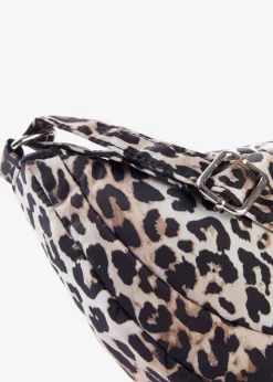 bonprix bonprix Bolso tipo bandolera de nailon con estampado de leopardo estampado de leopardo en beige natural/marrón/negro con estampado de leopardo Sale