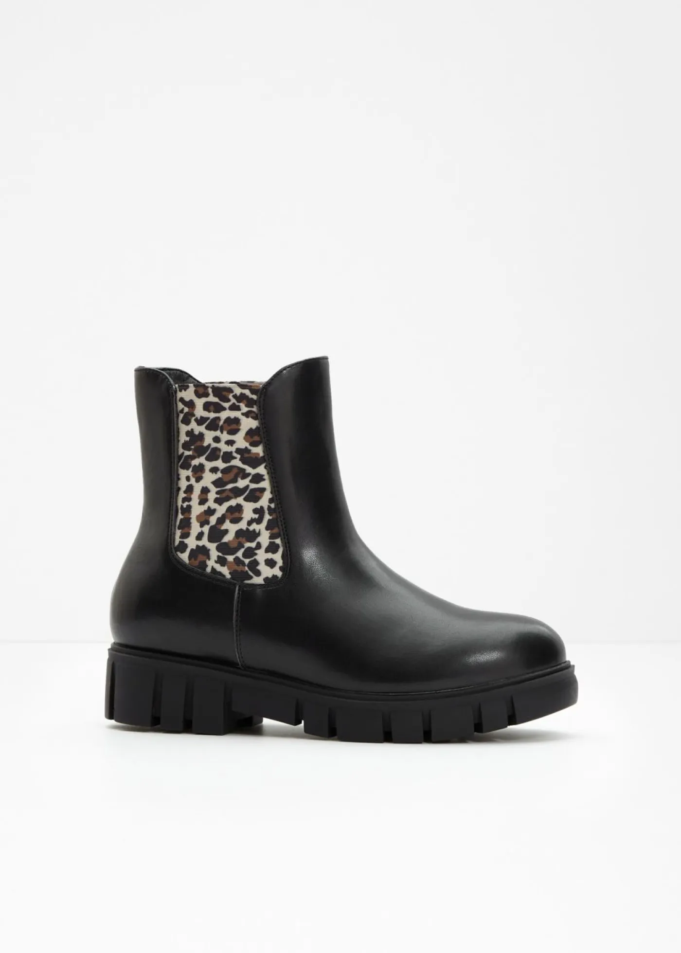 bonprix bonprix Botas Chelsea Negro de leopardo Best