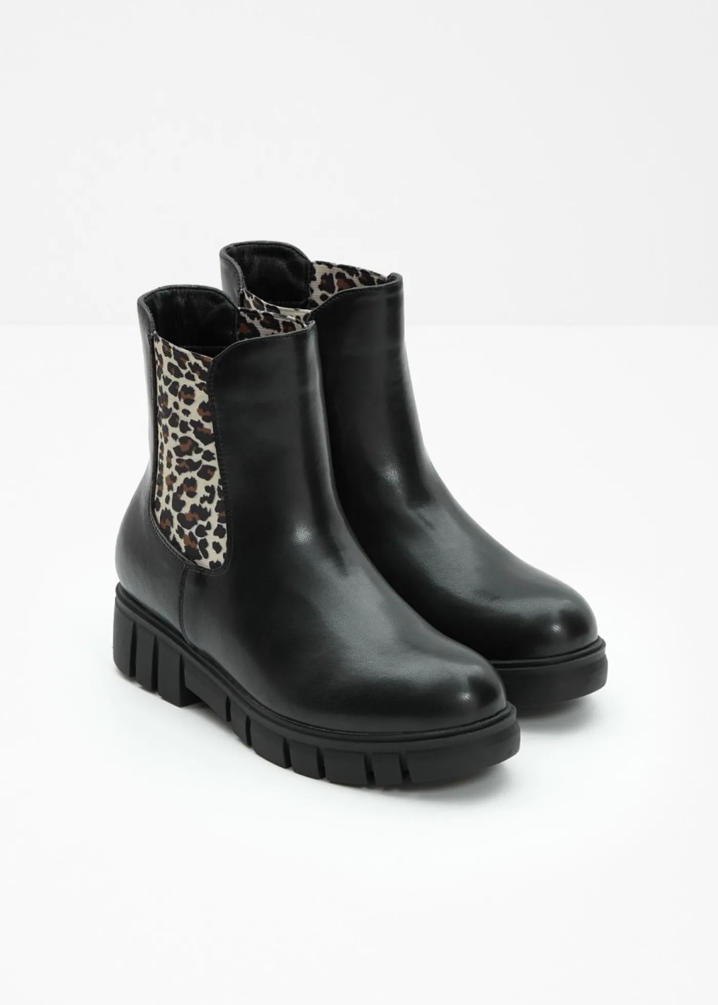 bonprix bonprix Botas Chelsea Negro de leopardo Best