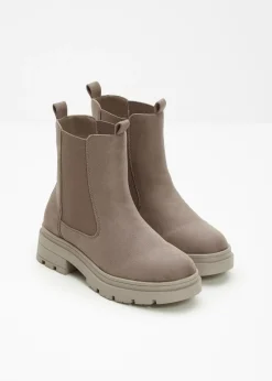 bonprix bonprix Botas Chelsea taupe Online