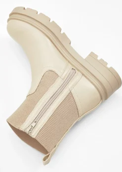 bonprix bonprix Botas Chelsea Beige