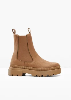 bonprix bonprix Botas Chelsea con suela perfilada marrón Sale