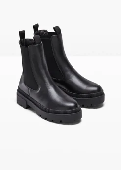 bonprix bonprix Botas Chelsea con suela perfilada Negro Hot