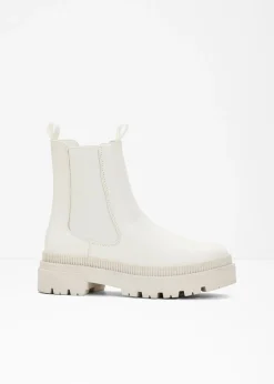 bonprix bonprix Botas Chelsea con suela perfilada blanco perla Best