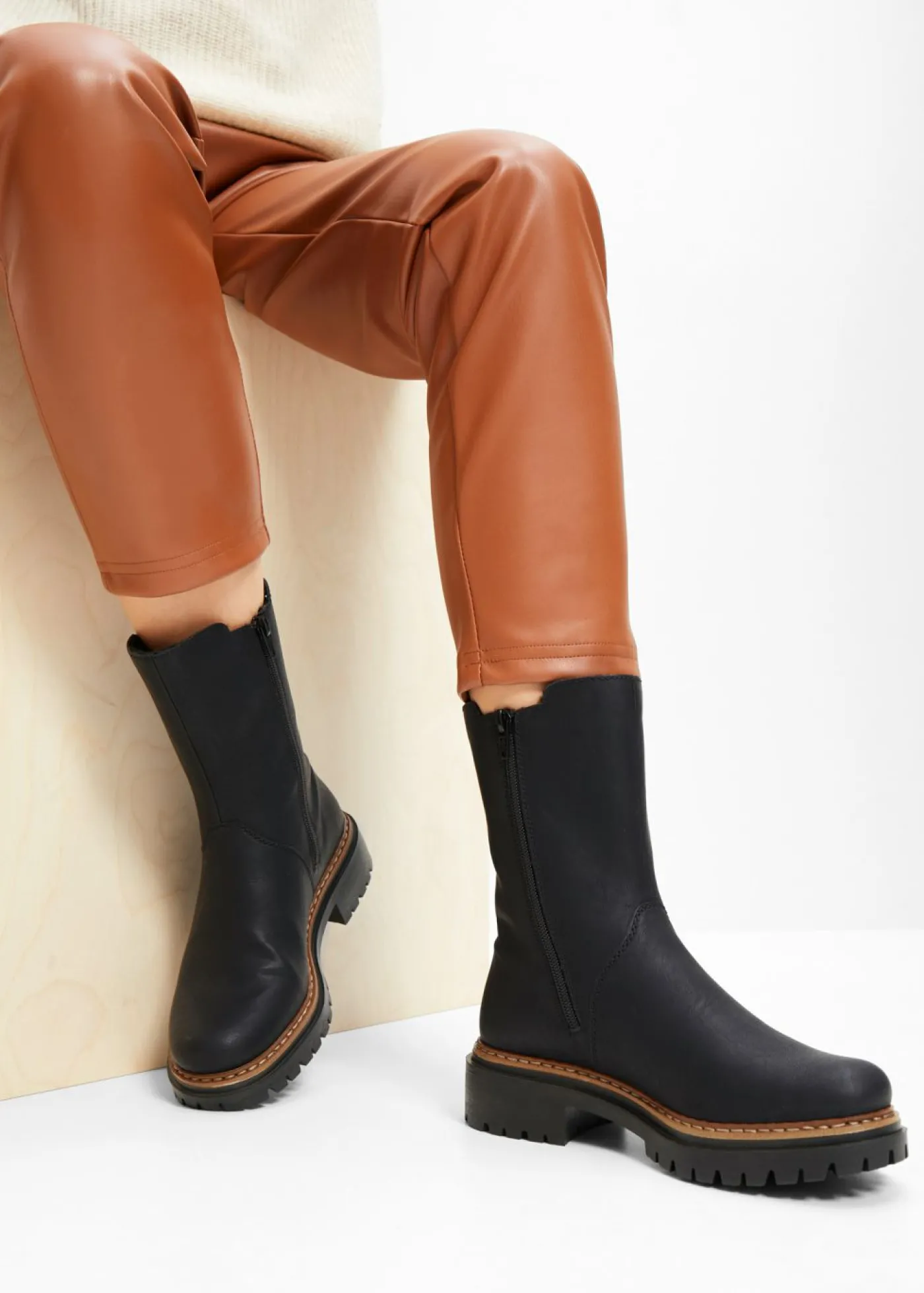 bonprix Rieker Botas Chelsea de Rieker Negro Sale