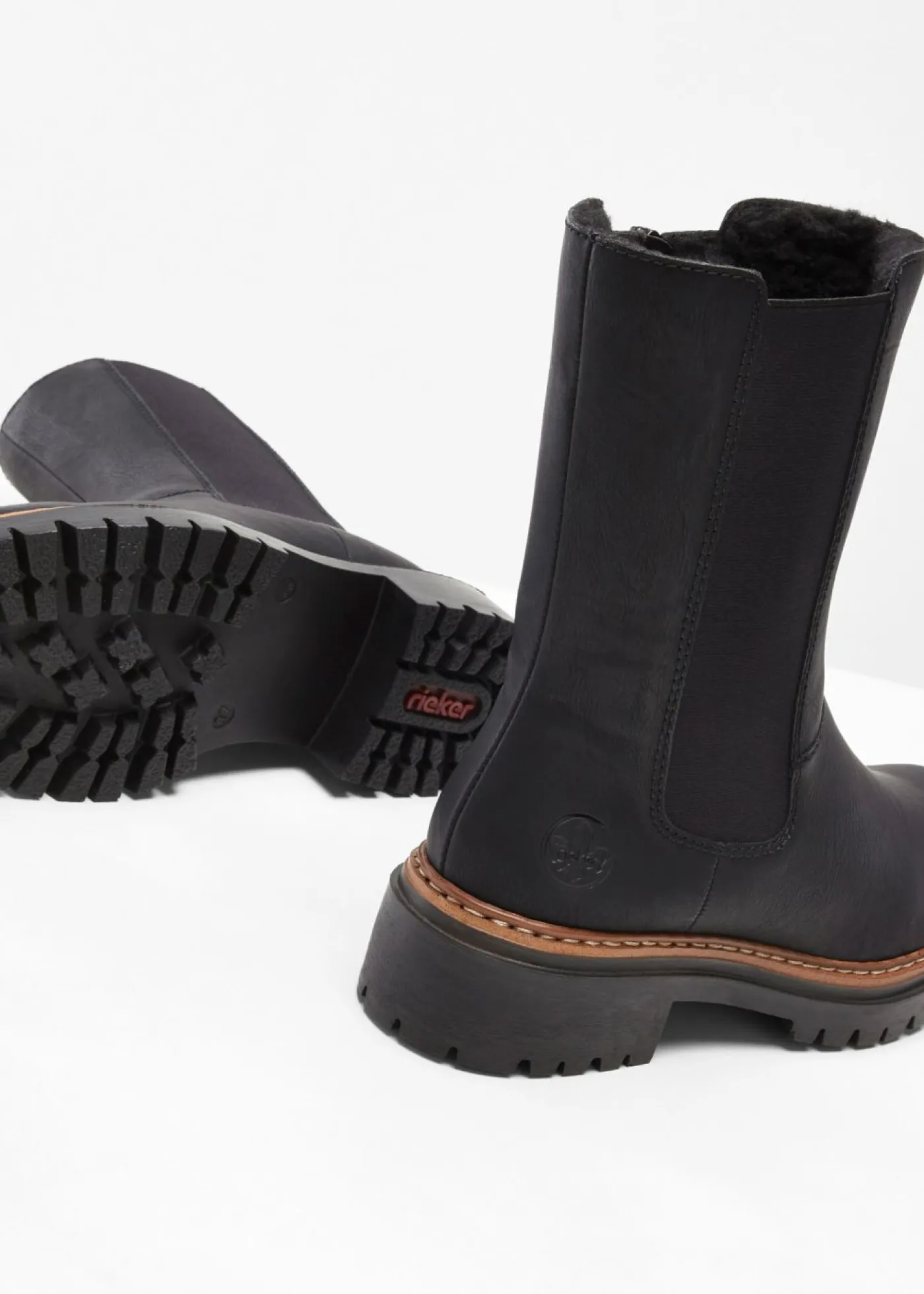 bonprix Rieker Botas Chelsea de Rieker Negro Sale