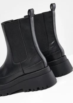 bonprix bonprix Botas Chelsea en suela perfilada Negro Online