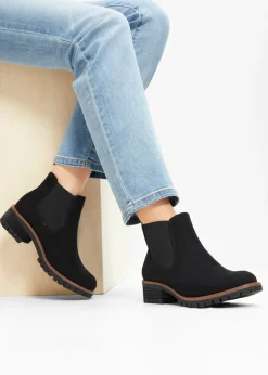 bonprix bonprix Botas Chelsea en suela perfilada Negro Outlet