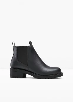 bonprix bonprix Botas Chelsea en suela perfilada Negro Discount
