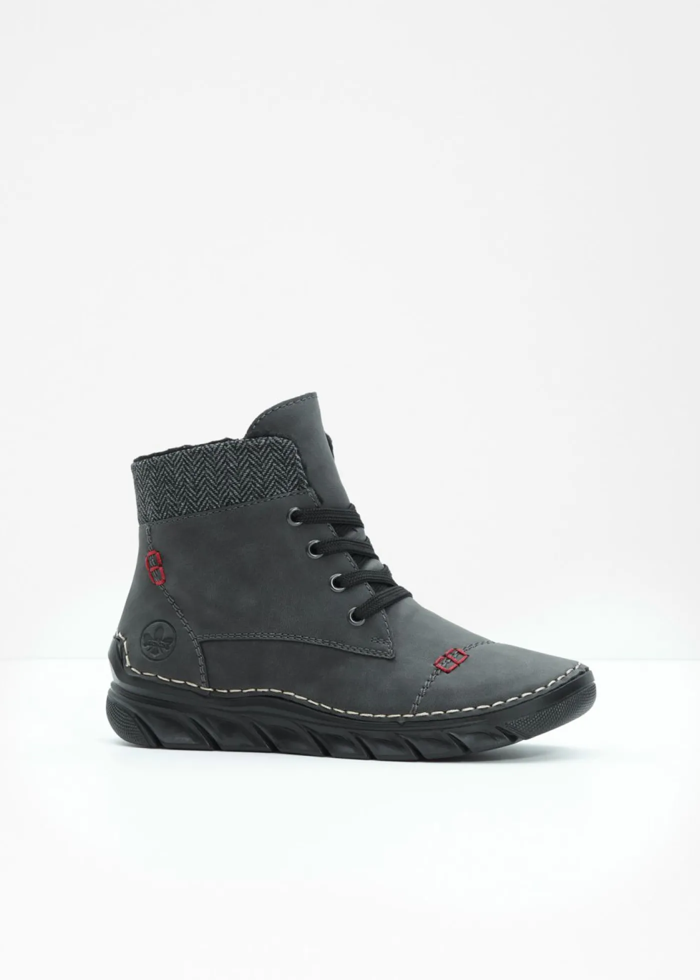 bonprix Rieker Botas con cordones de Rieker Gris oscuro New