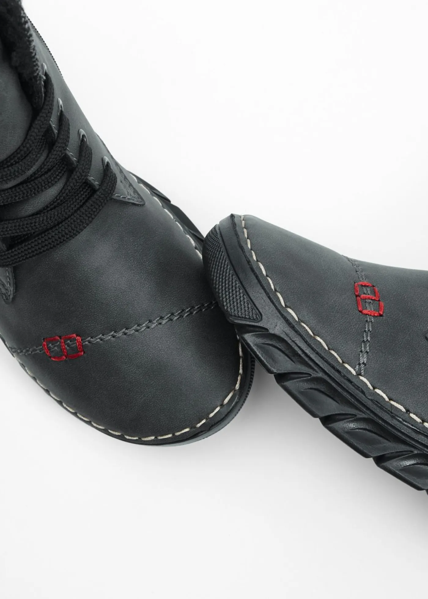 bonprix Rieker Botas con cordones de Rieker Gris oscuro New