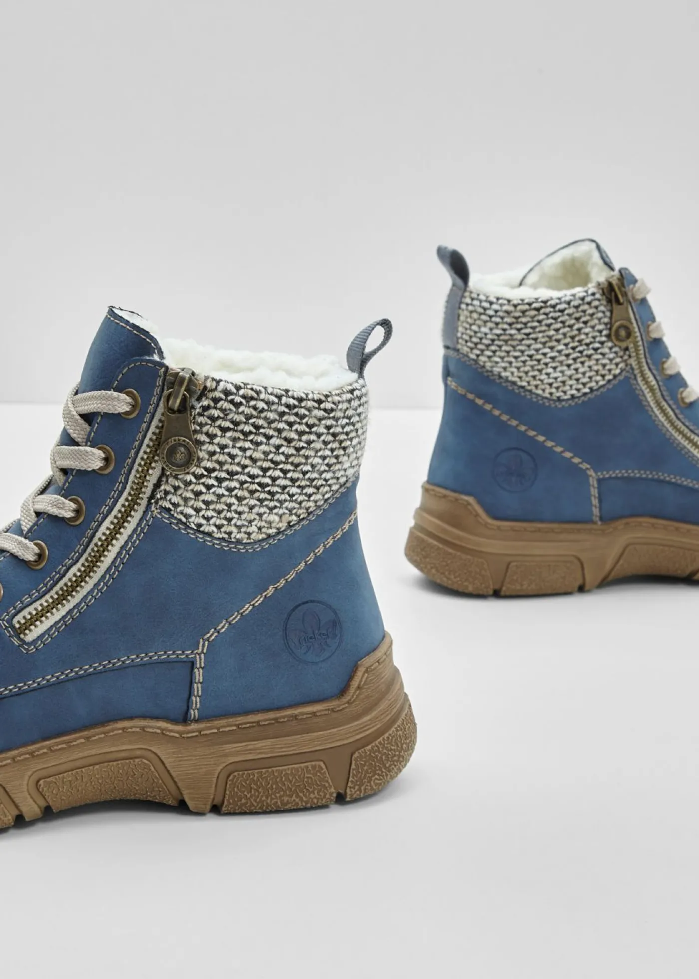 bonprix Rieker Botas con cordones de Rieker Azul Online