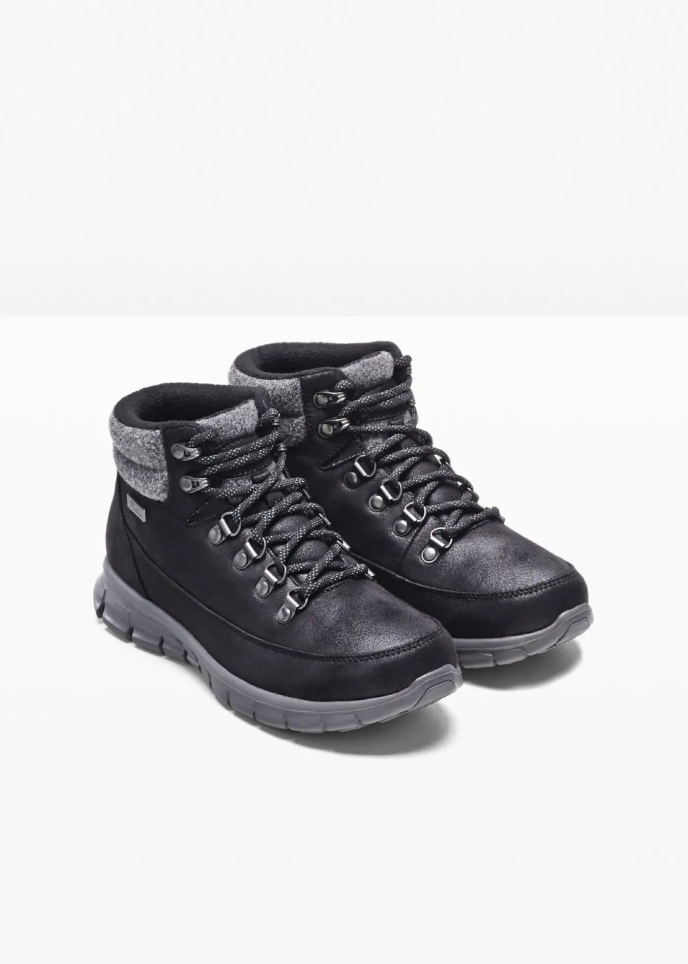 bonprix Skechers Botas con cordones de Skechers Negro New