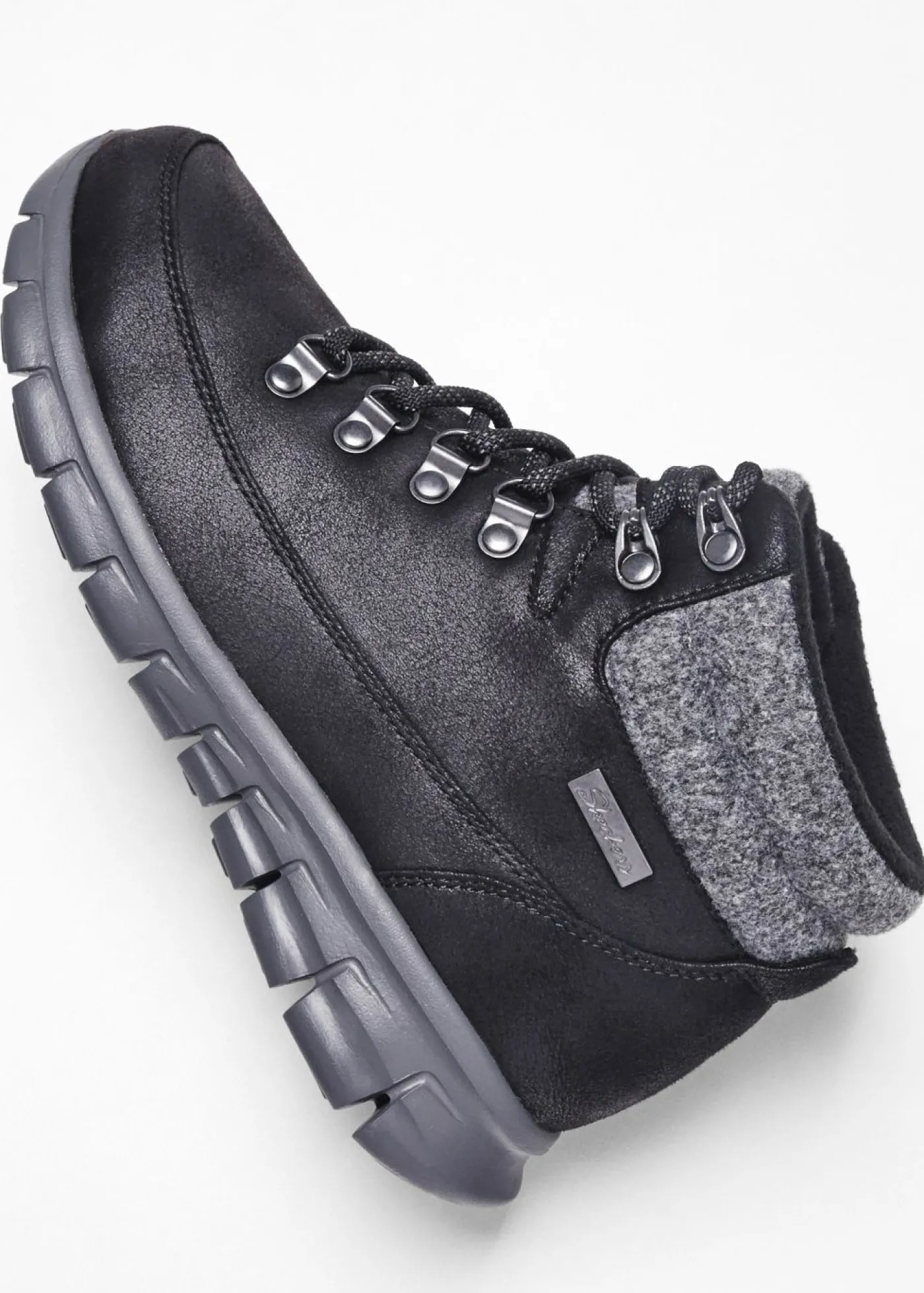 bonprix Skechers Botas con cordones de Skechers Negro New