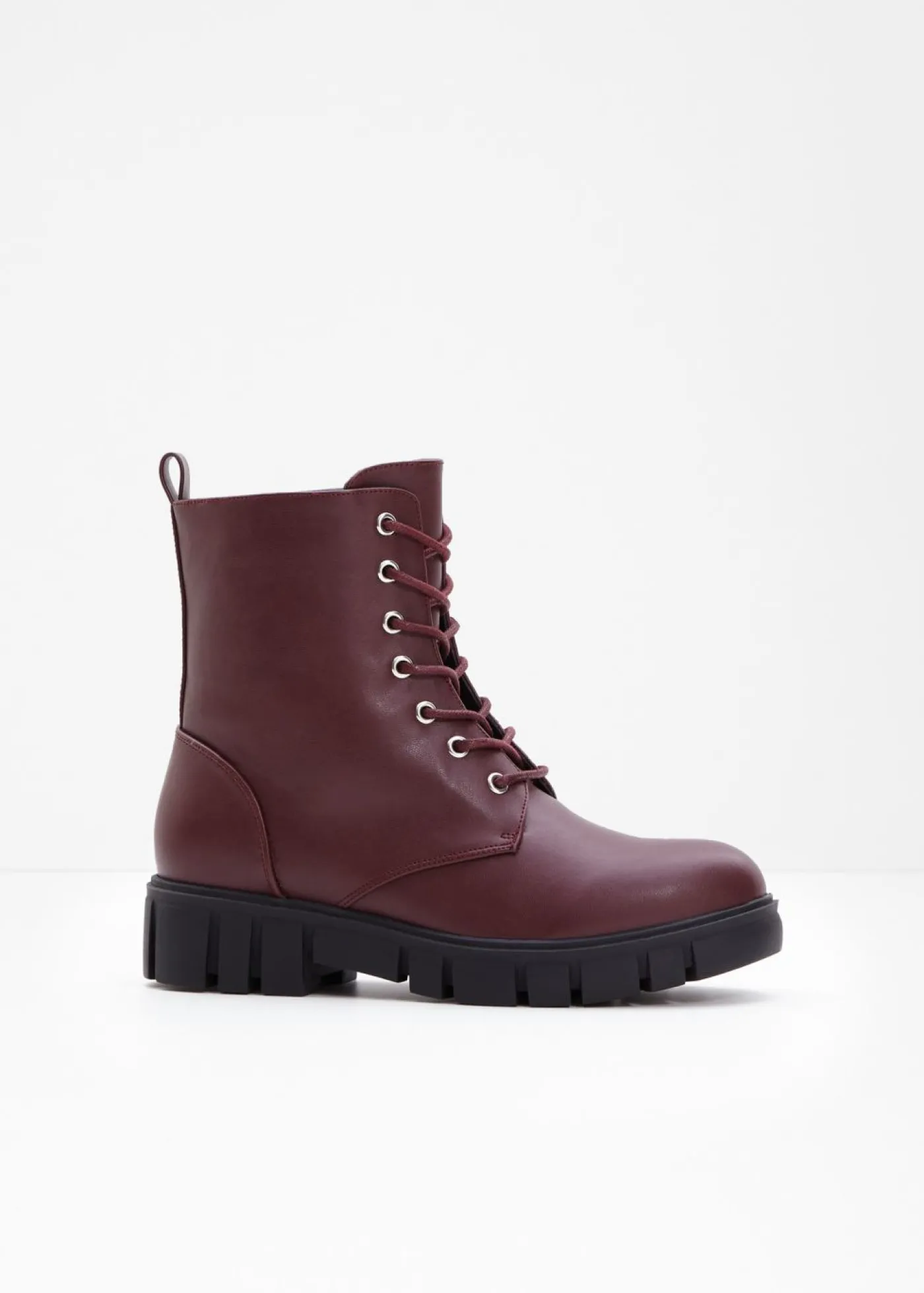 bonprix bonprix Botas con cordones y suela perfilada mora oscuro Hot