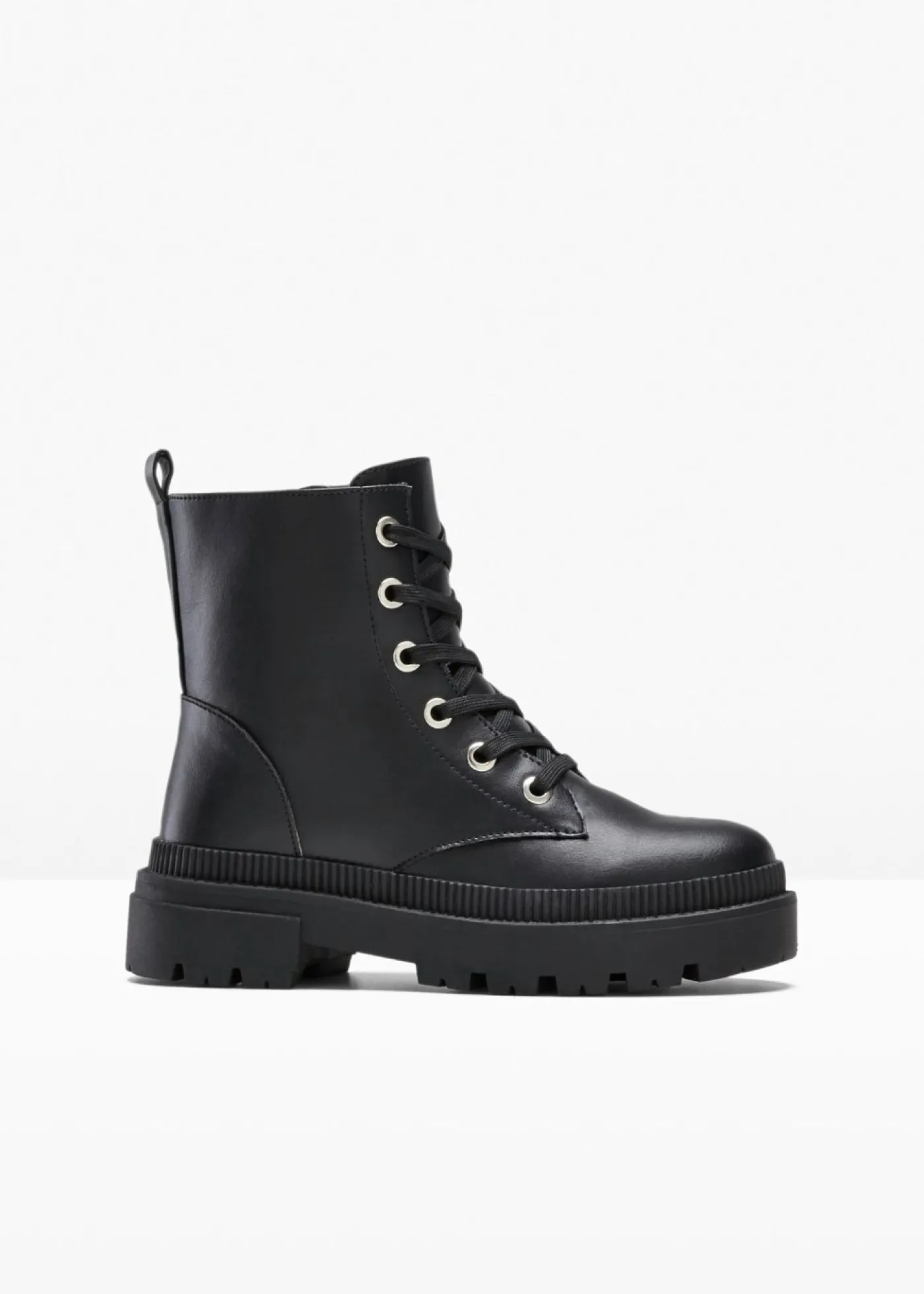 bonprix bonprix Botas con cordones y suela perfilada Negro Outlet