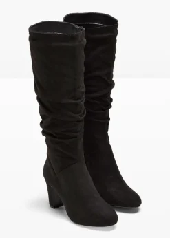bonprix bonprix Botas con fruncido Negro Best