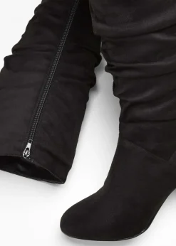 bonprix bonprix Botas con fruncido Negro Best