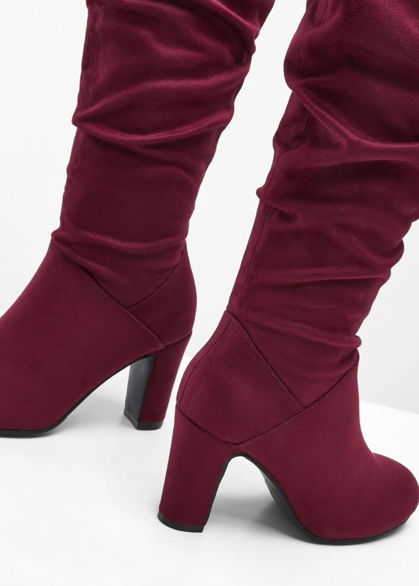 bonprix bonprix Botas con fruncido rojo avellana Best