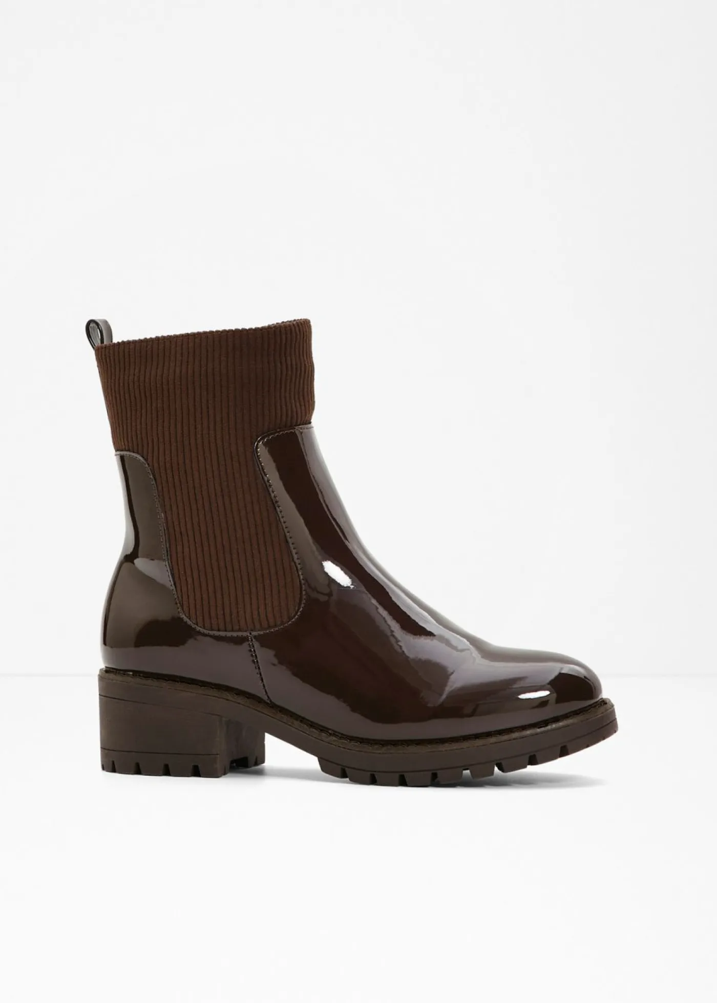 bonprix bonprix Botas con inserto de pana Marrón oscuro New