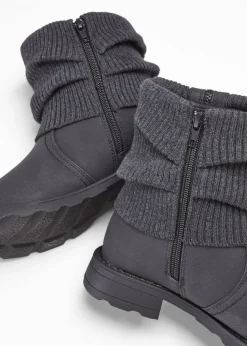 bonprix bonprix Botas con inserto de punto antracita Outlet