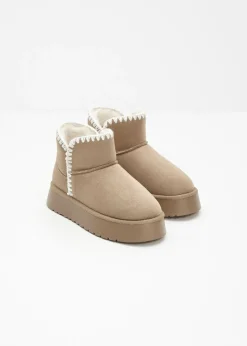bonprix bonprix Botas con plataforma Caqui claro Clearance
