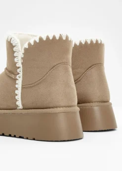 bonprix bonprix Botas con plataforma Caqui claro Clearance
