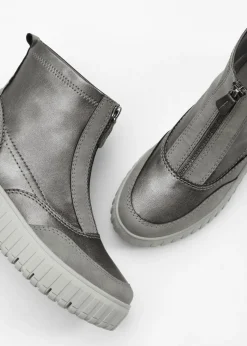 bonprix Jana Botas con plataforma de Jana gris metálico New