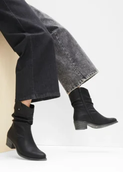 bonprix Rieker Botas cowboy cómodas y forradas de Rieker Negro