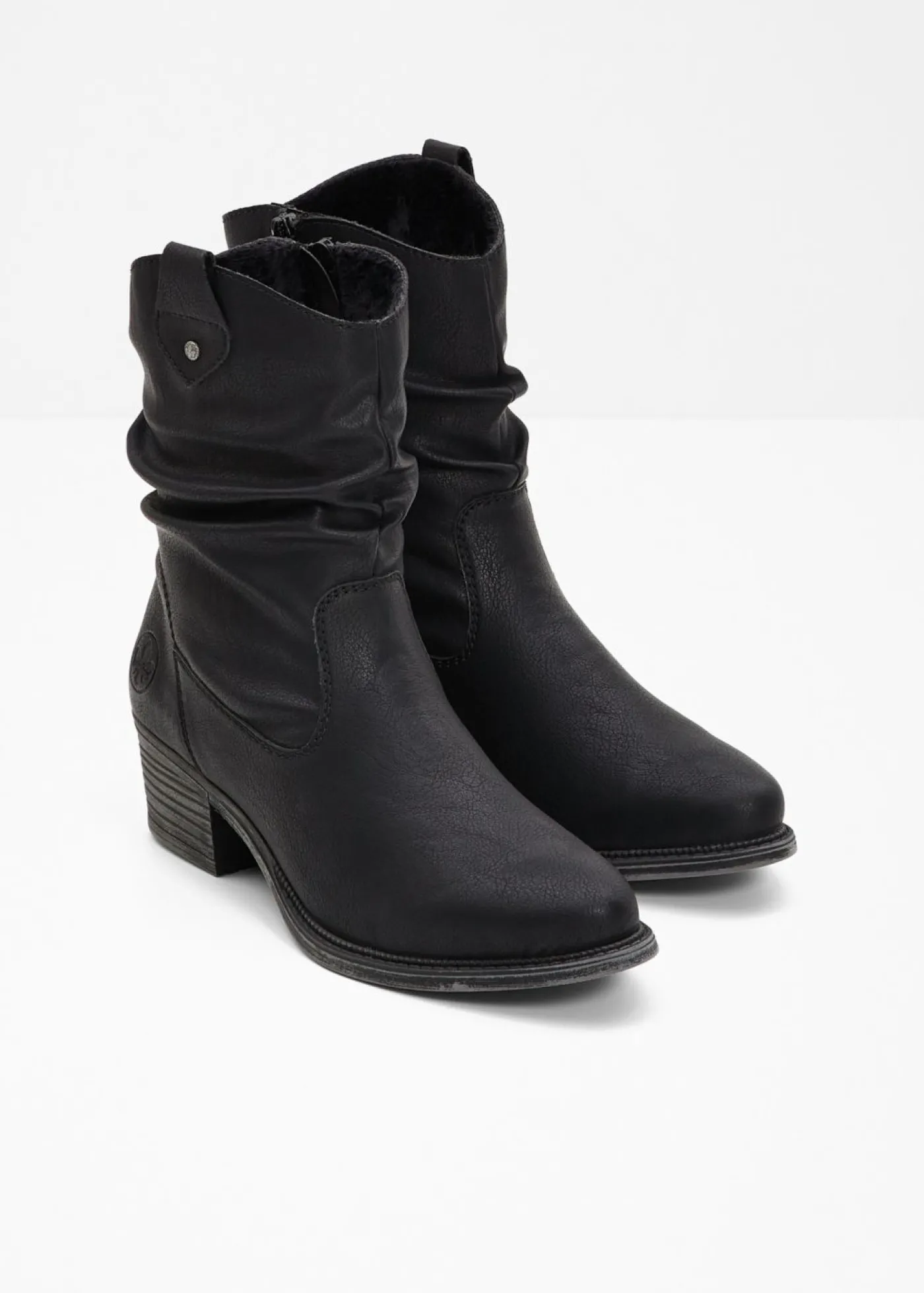 bonprix Rieker Botas cowboy cómodas y forradas de Rieker Negro