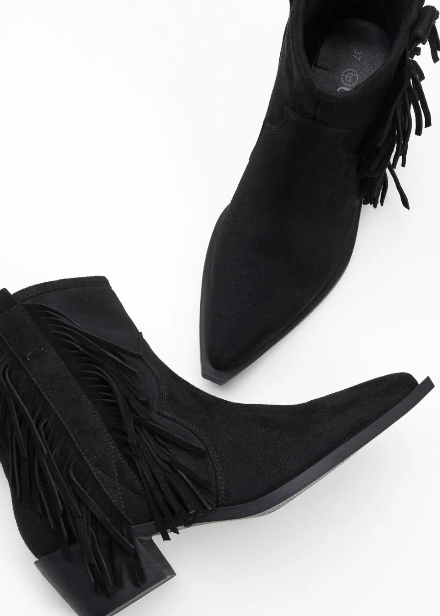 bonprix bonprix Botas cowboy con flecos Negro Sale