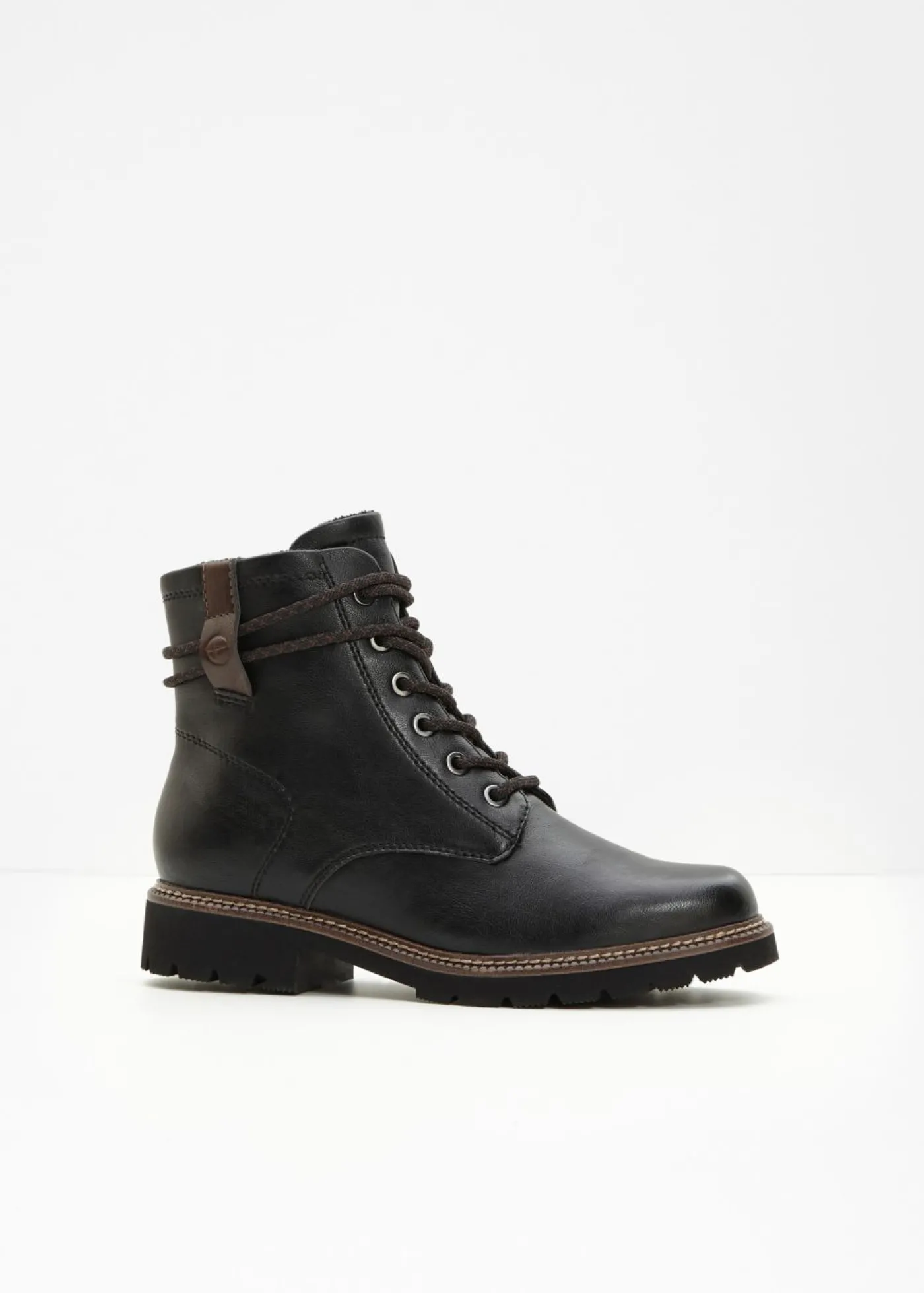 bonprix Tamaris Botas de cordones de Tamaris Negro New