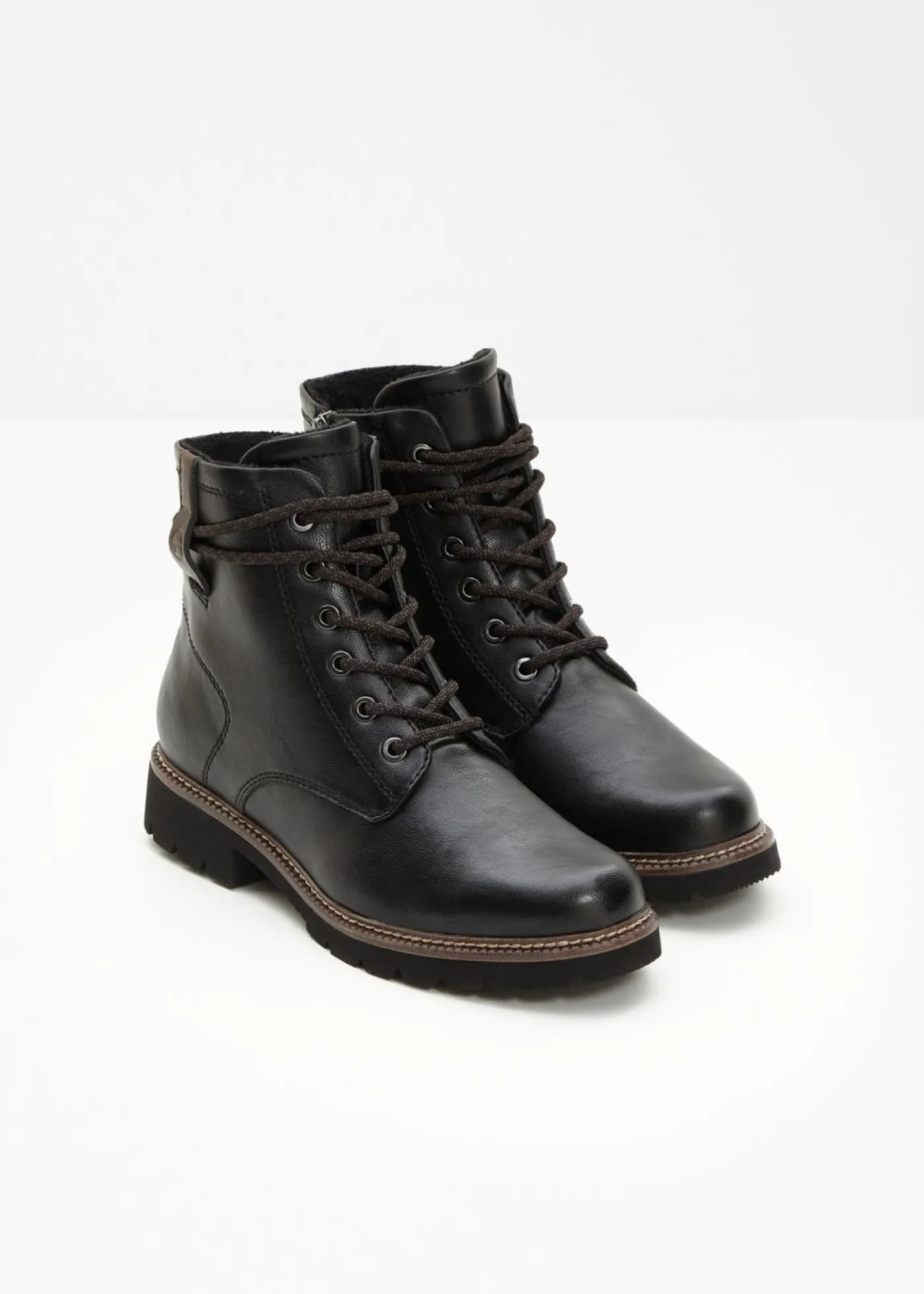 bonprix Tamaris Botas de cordones de Tamaris Negro New