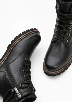 bonprix Tamaris Botas de cordones de Tamaris Negro New