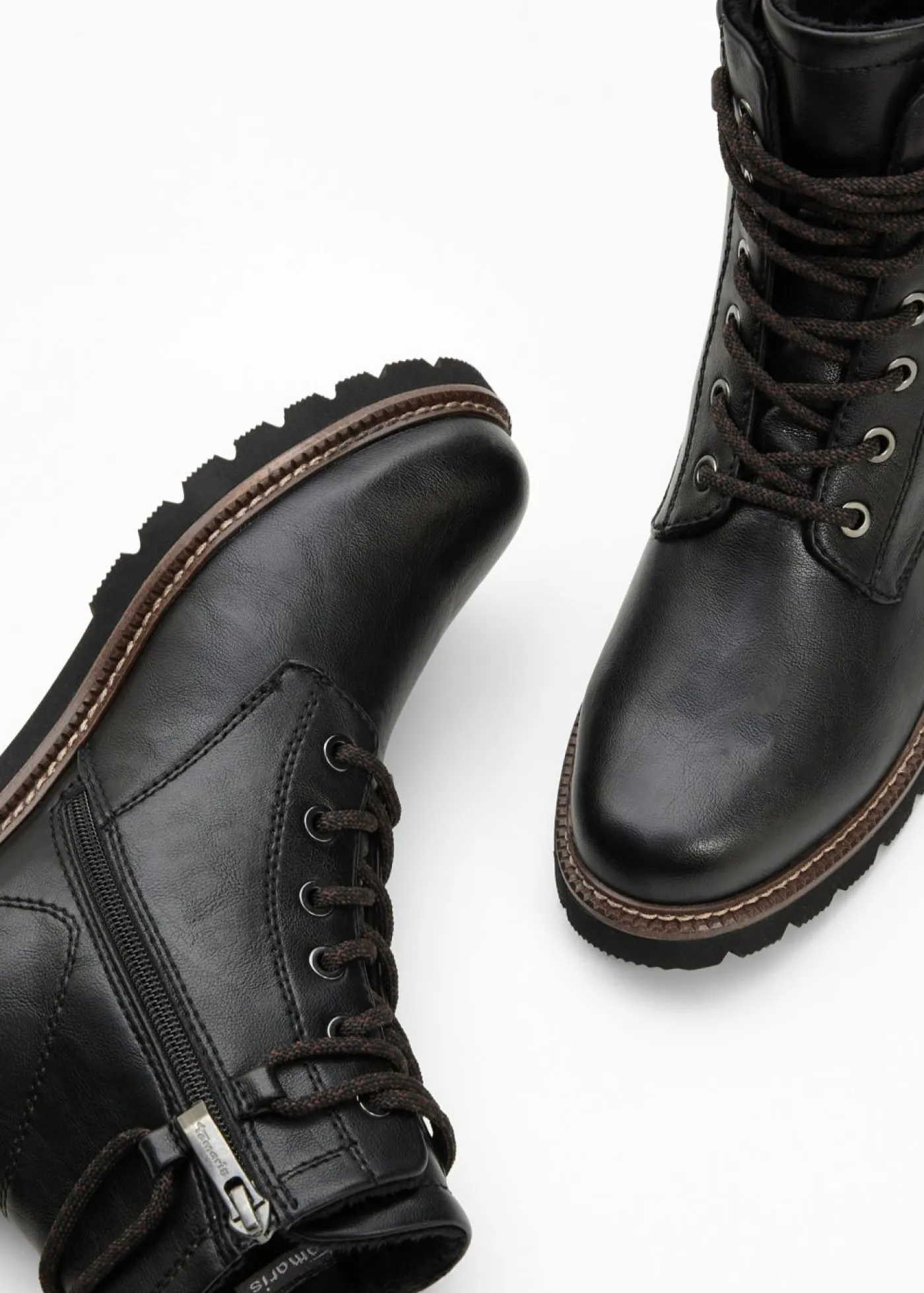 bonprix Tamaris Botas de cordones de Tamaris Negro New
