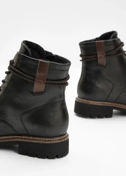 bonprix Tamaris Botas de cordones de Tamaris Negro New