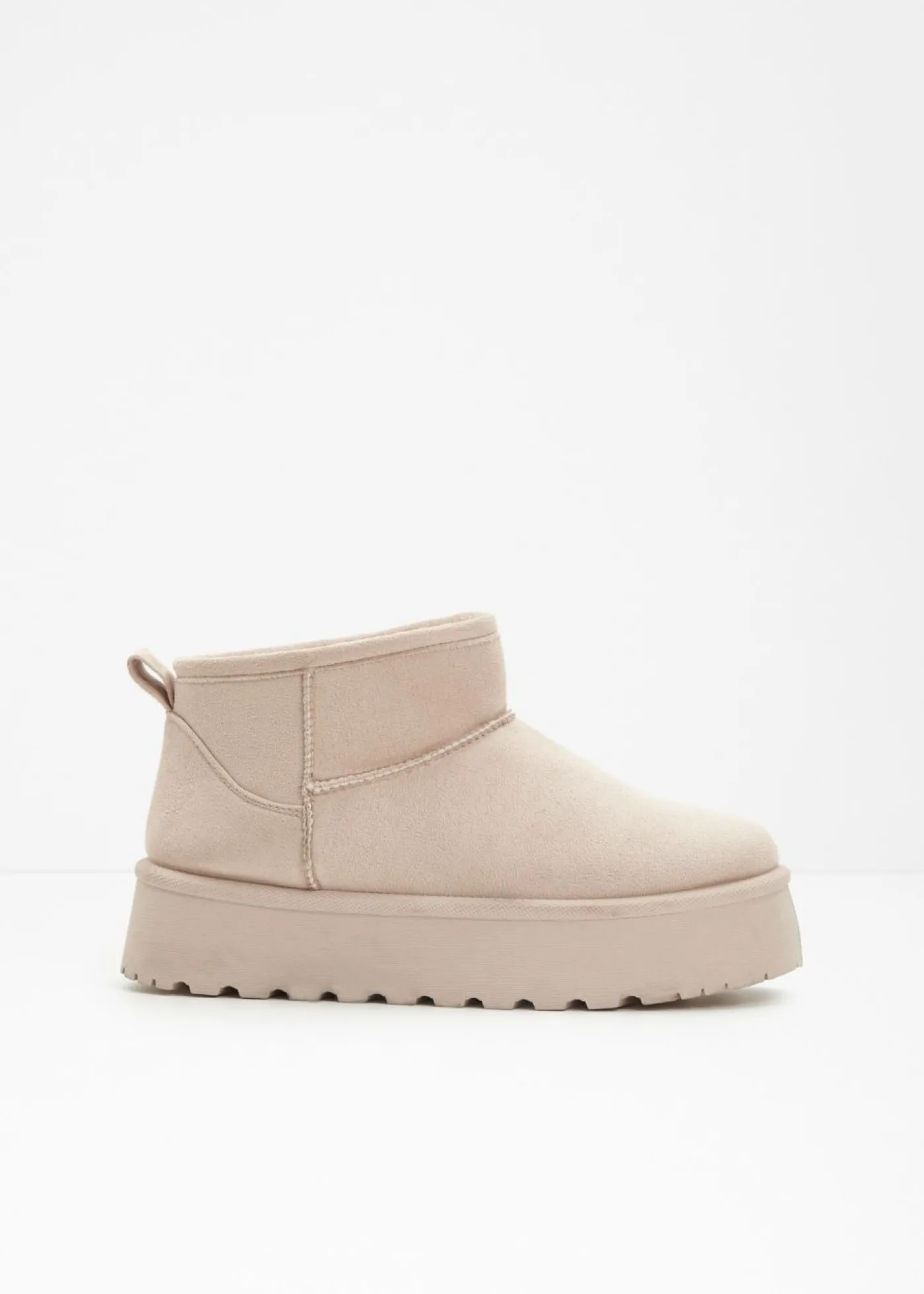 bonprix bonprix Botas de plataforma forradas Arena claro Sale